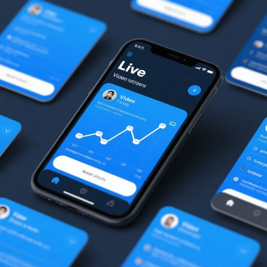 直播与回放界面示意图